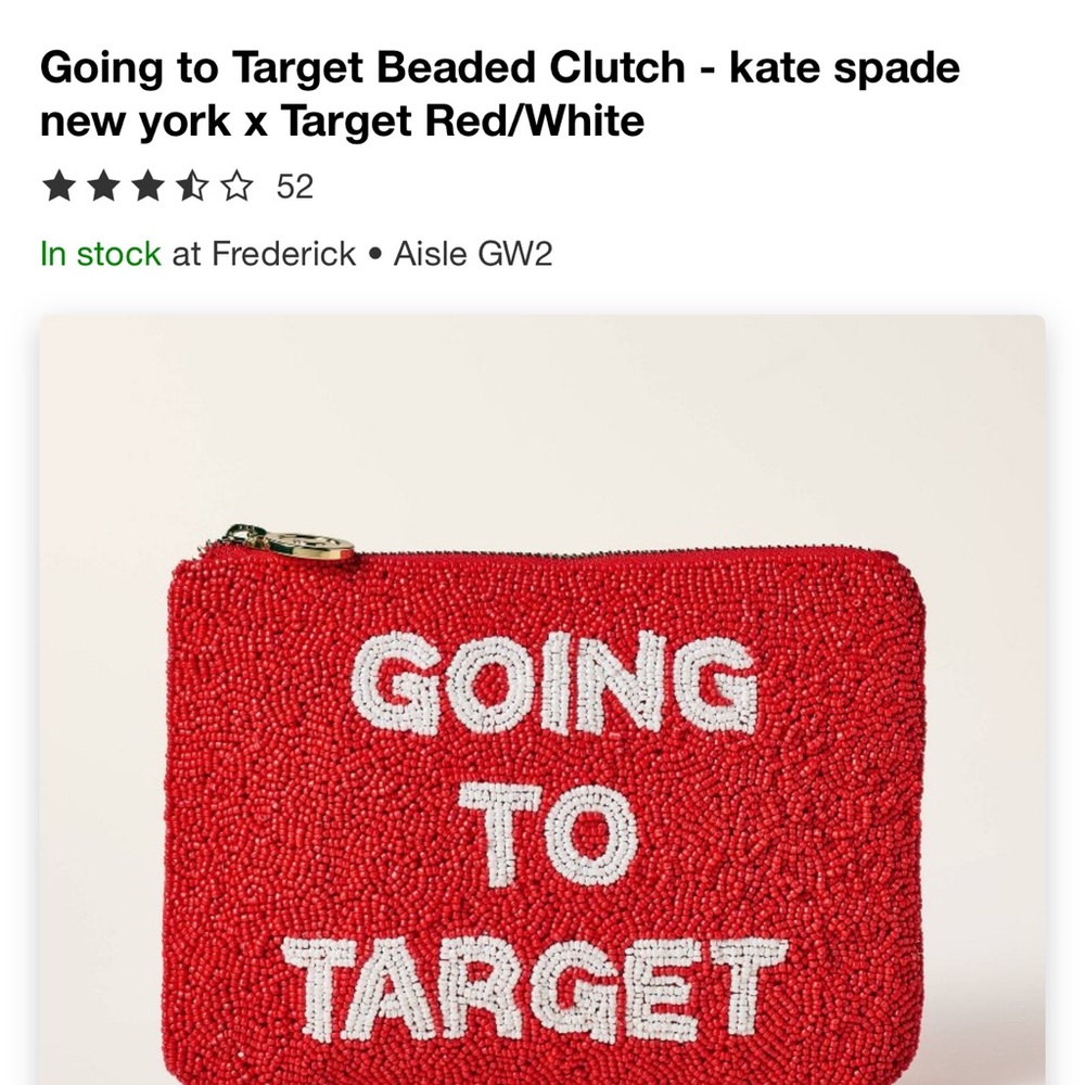 kate spade Target clutch
